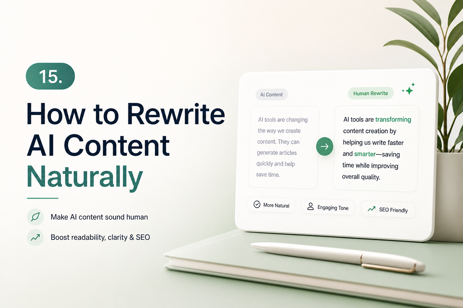 How to Rewrite AI Content Naturally