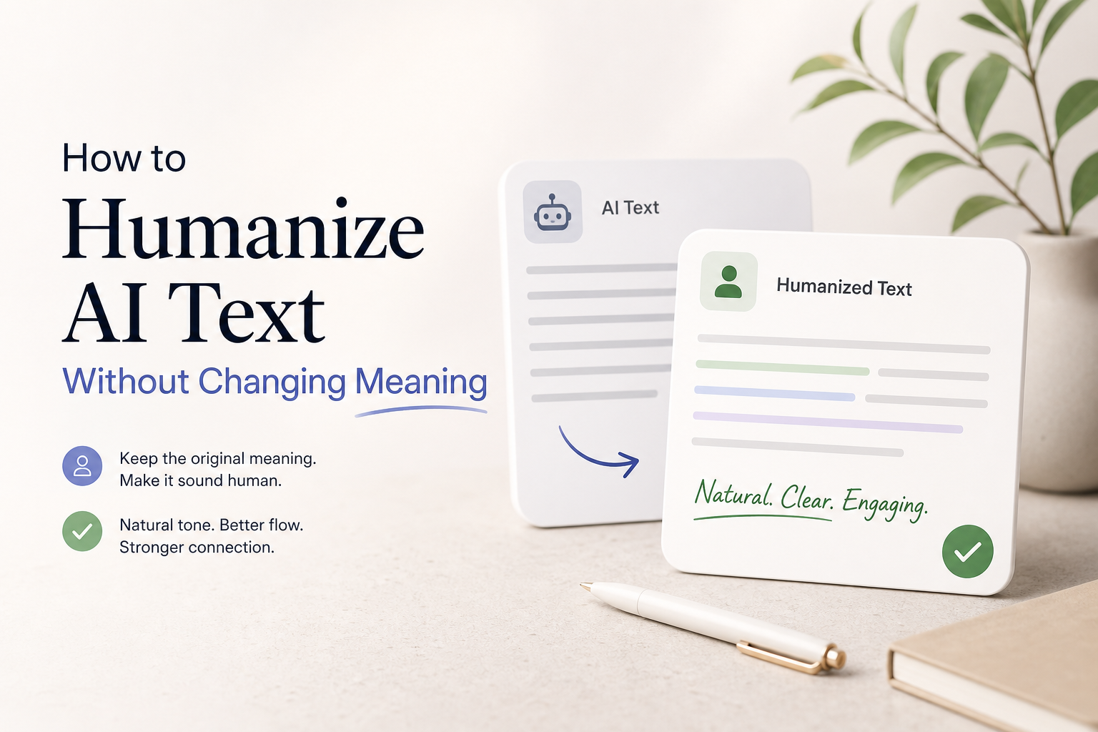 How to Humanize AI Text Without Changing Meaning